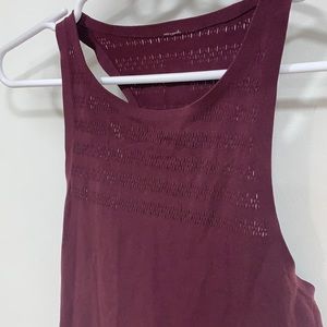 Maroon racer back tank